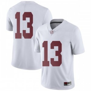 Men's Alabama Crimson Tide #13 Tua Tagovailoa White Limited NCAA College Football Jersey 2403CUHX6